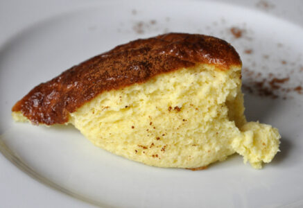 L’omelette soufflée au bleu