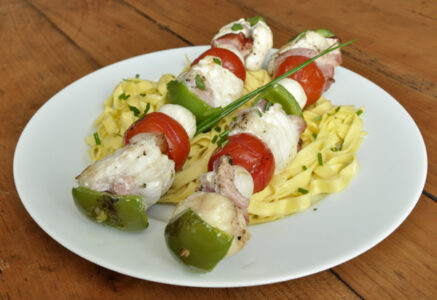 Brochettes de lotte façon Myriam
