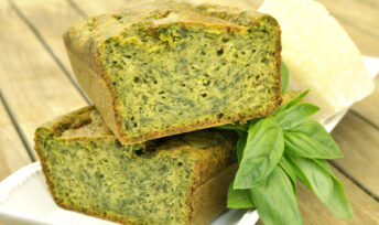 Cake au pesto et aux épinards
