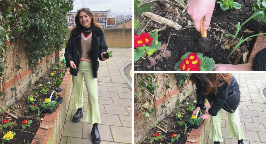 guerilla gardening. Crédit : Ellen Miles/Twitter
