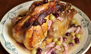 Pintade aux raisins