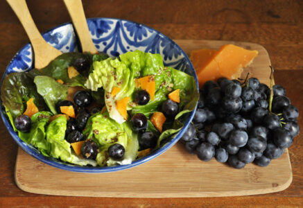 Salade muscat – mimolette vieille