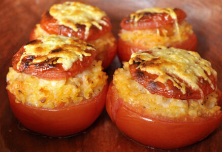 Tomates farcies au risotto