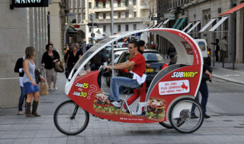 Entrepreneurs à vélo