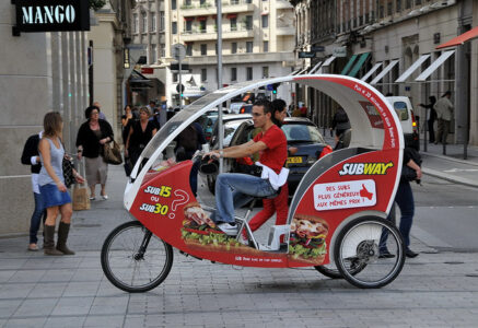 Entrepreneurs à vélo