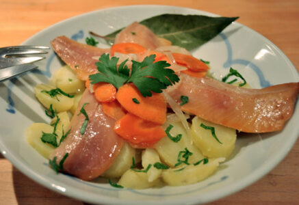 Harengs marinés
