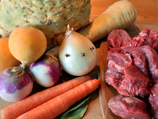 Bœuf mijoté aux légumes-racines