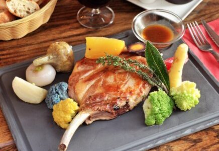 Côte de cochon fermière et légumes d’automne