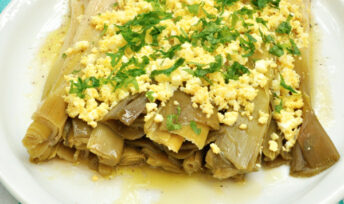 Poireaux vinaigrette œufs mimosa
