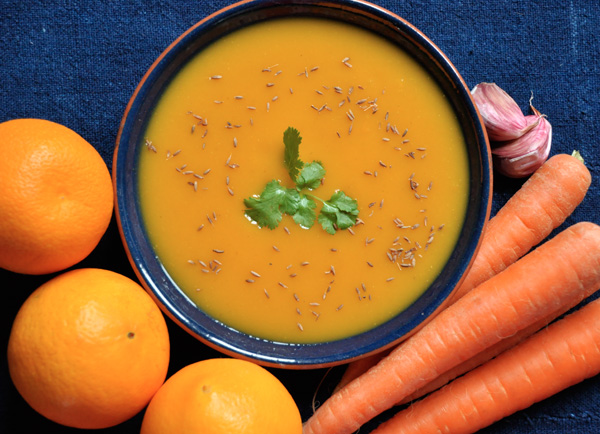 Soupe carotte-orange-cumin