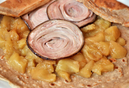 Galette gourmande andouille-pommes