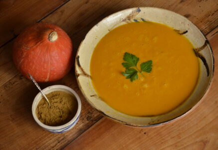 Velouté de potimarron pointe de curry