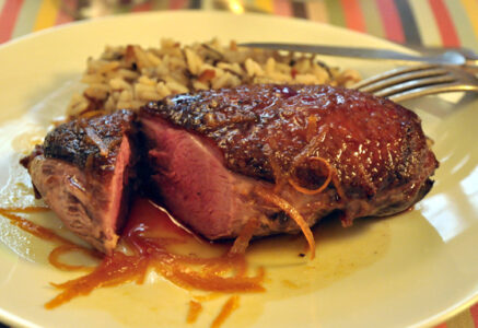 Magrets de canard à l’orange