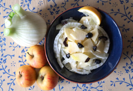Salade de fenouil et pommes au miel