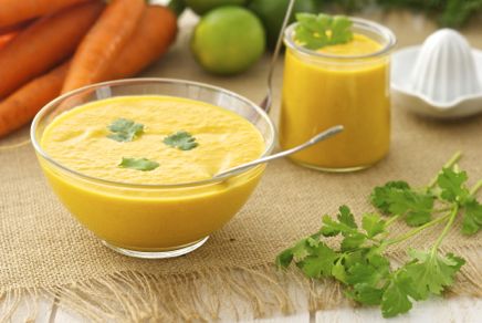 Recette de petite soupe de carottes aux épices