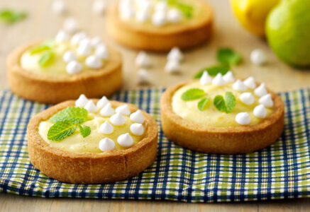 Tartelettes au citron et zeste de yuzu