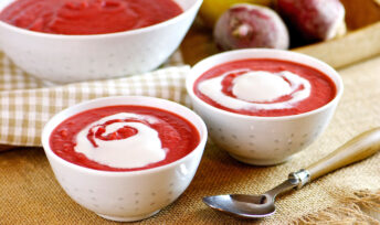 Soupe de betterave et pomme