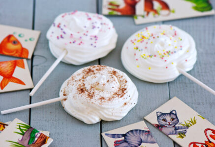 Sucettes de meringue