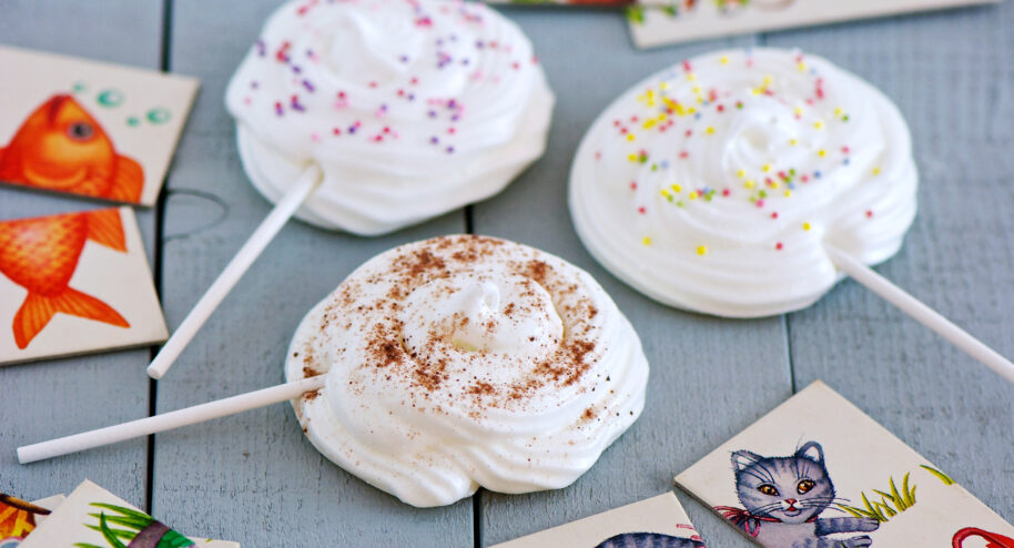 Sucettes de meringue