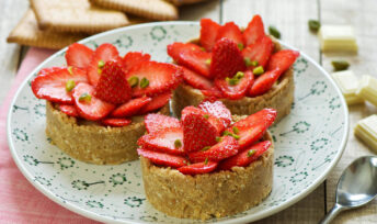 Tartelettes aux fraises et chocolat blanc