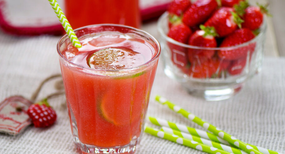 Citronnade à la fraise