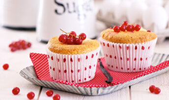 Muffins à la vanille et aux groseilles