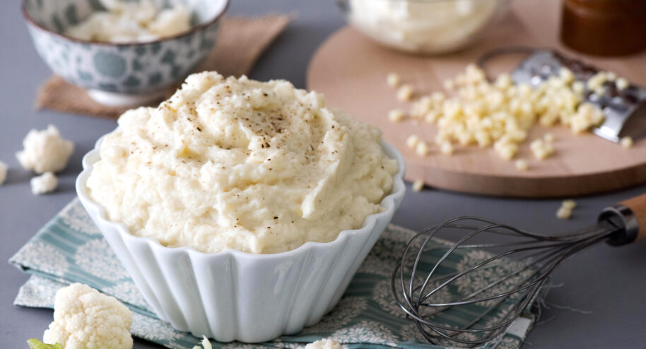 Purée fouettée de chou-fleur au fromage