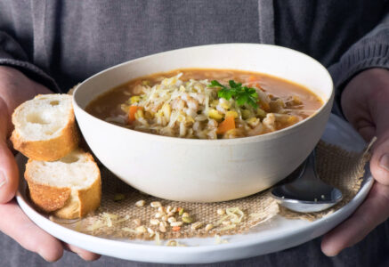 Soupe de légumes, graines, céréales …