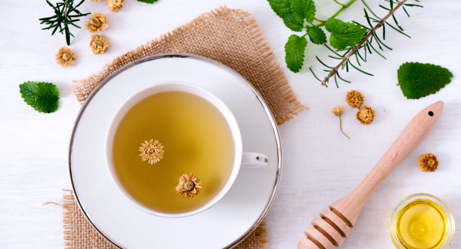 Tisane camomille, romarin et mélisse