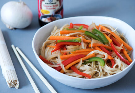 Udon sautées aux légumes