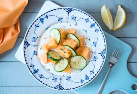 Salade de melon et concombre
