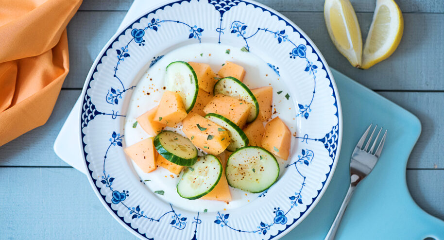 Salade de melon et concombre