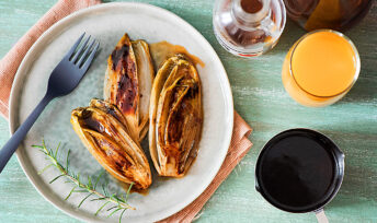 Endives braisées au sirop d'érable et jus d'orange