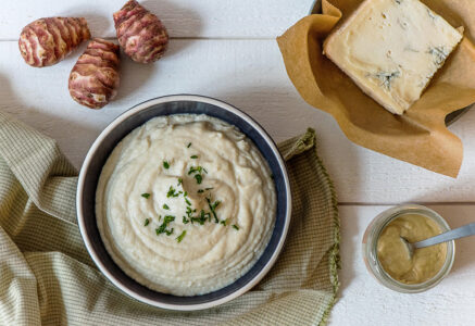 Purée de topinambours au gorgonzola