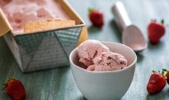 Crème glacée à la fraise