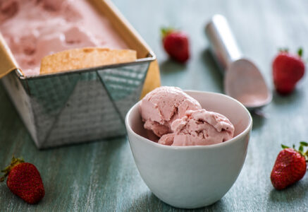 Crème glacée à la fraise