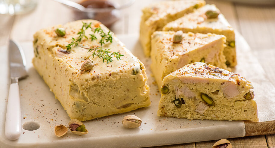 Terrine de poulet aux pistaches
