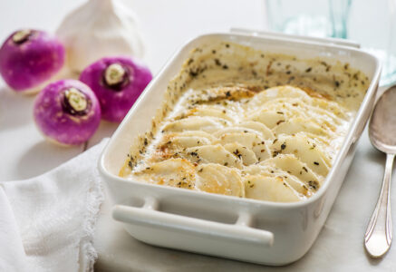 Gratin de navets au parmesan