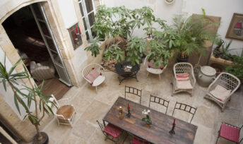 Le joli patio de l'Ecolodge des Chartrons.