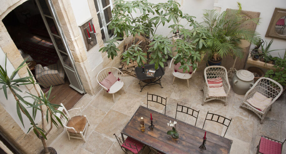 Le joli patio de l'Ecolodge des Chartrons.