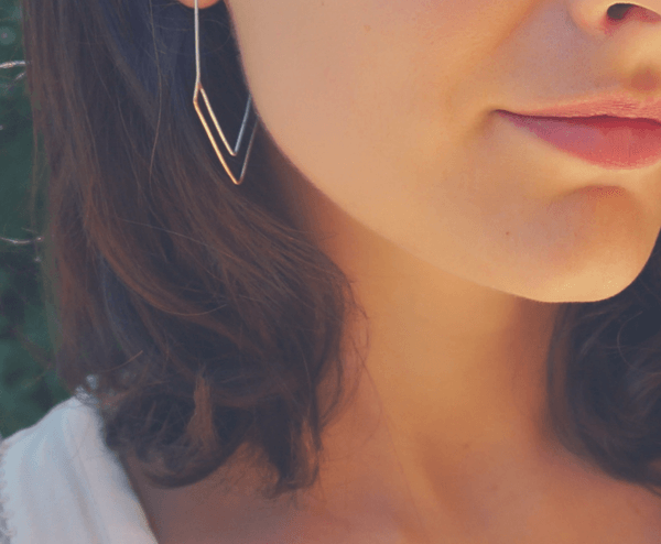 Les boucles d'oreilles Sylka de la marque Meyelo, en vente sur le site Natifs © DR