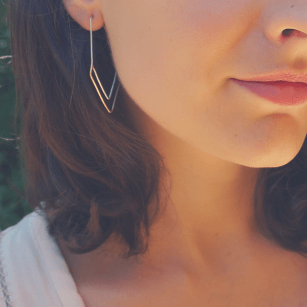 Les boucles d'oreilles Sylka de la marque Meyelo, en vente sur le site Natifs © DR