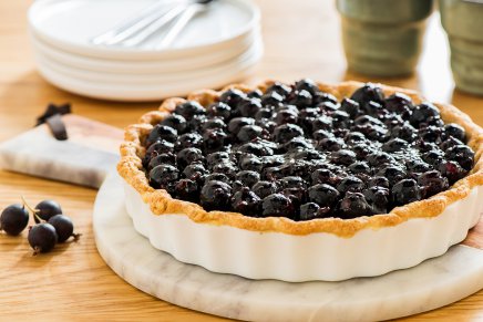 Tarte amandine au cassis