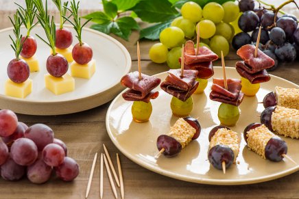 Bouchées apéritives aux raisins bio