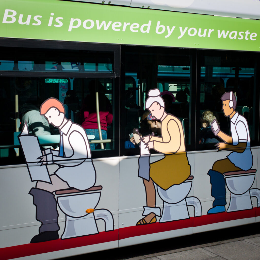 Le "poo-bus" de Bristol © Paul Champman