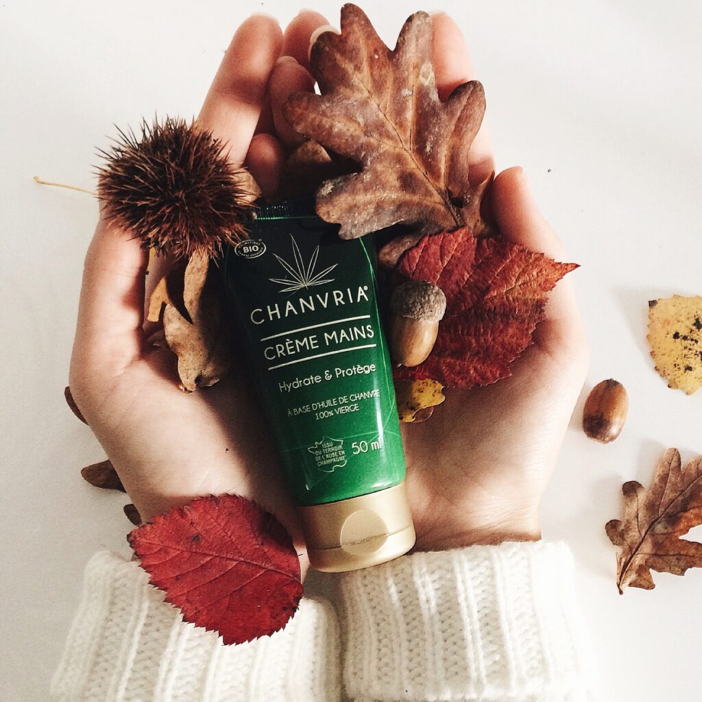 Crème pour les mains à base de chanvre de la marque Chanvria © Chanvria