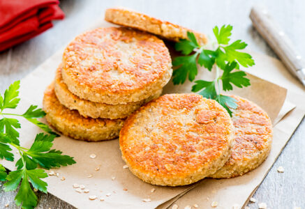 Galettes aux flocons d’avoine et fromage