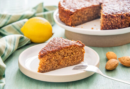 Moelleux aux amandes et au citron sans farine