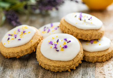 Sablés au citron et à la lavande