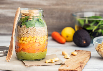 Salade en bocal